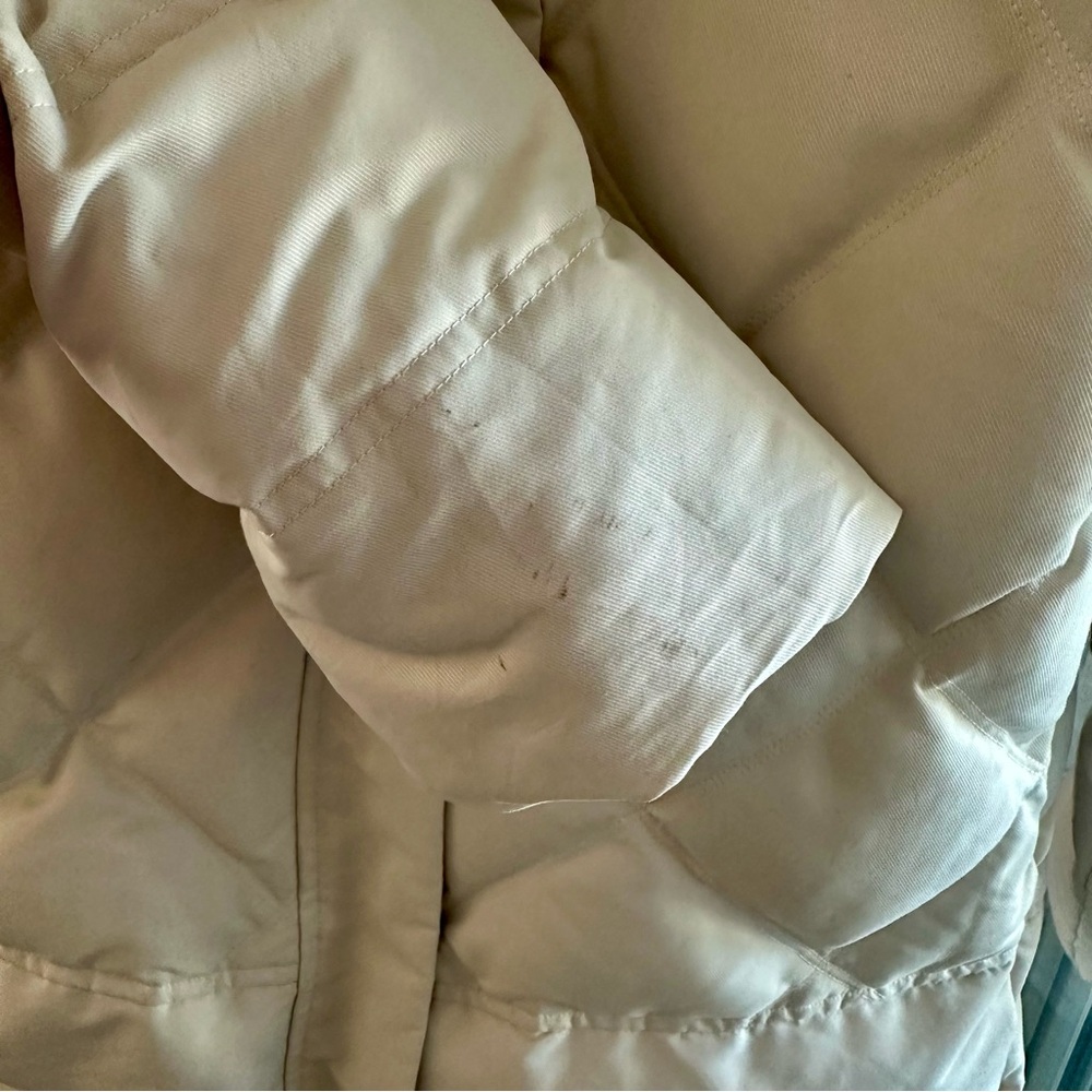 💥CLEAROUT💥Ochirly Long White Puffer Jacket w Detachable Hood Asia Large, 170/92A - Picture 9 of 10